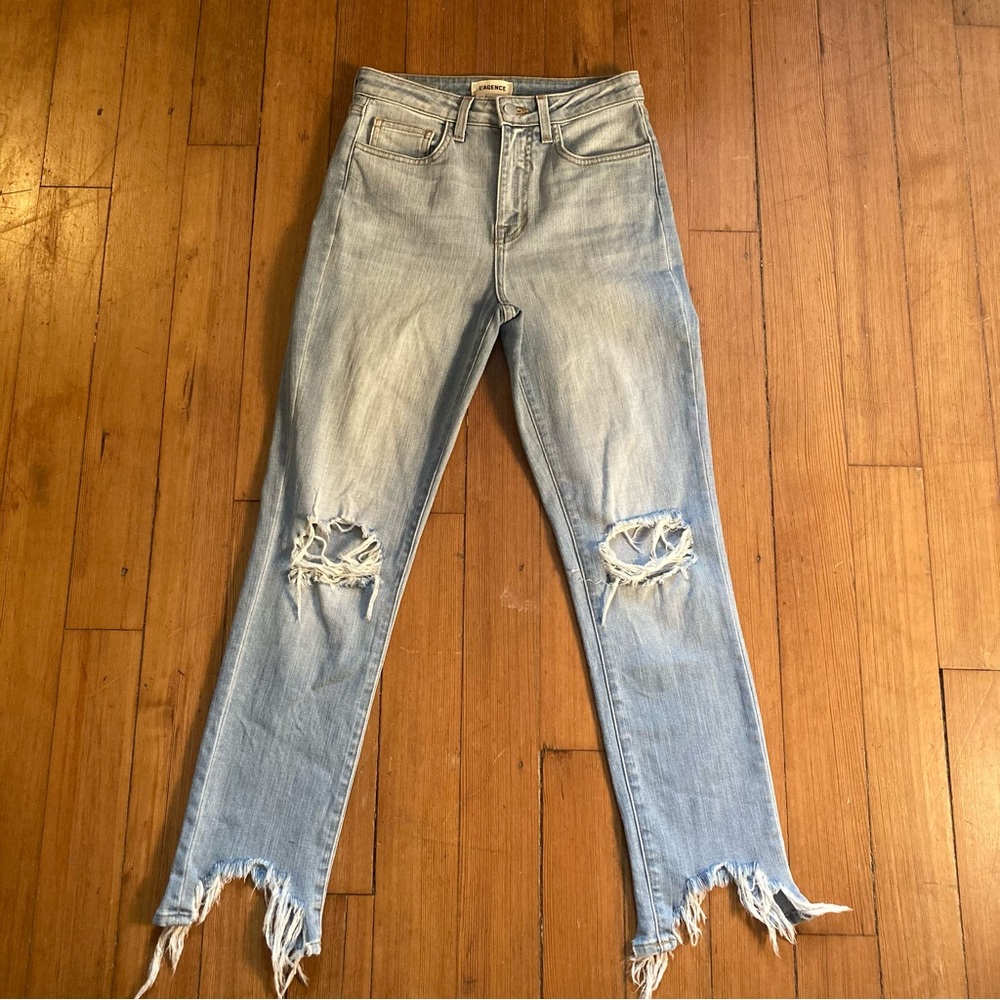 L’Agence High line high rise skinny classic distressed 25